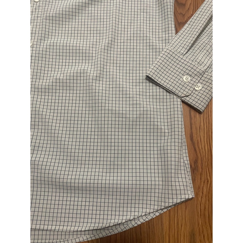 Mizzen+Main Leeward Dress Shirt Mens Large Trim Fit Check Performance - Picture 6 of 13